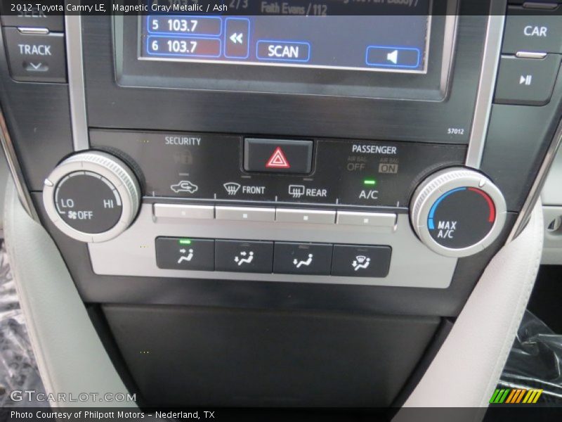 Magnetic Gray Metallic / Ash 2012 Toyota Camry LE