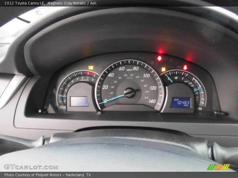 Magnetic Gray Metallic / Ash 2012 Toyota Camry LE