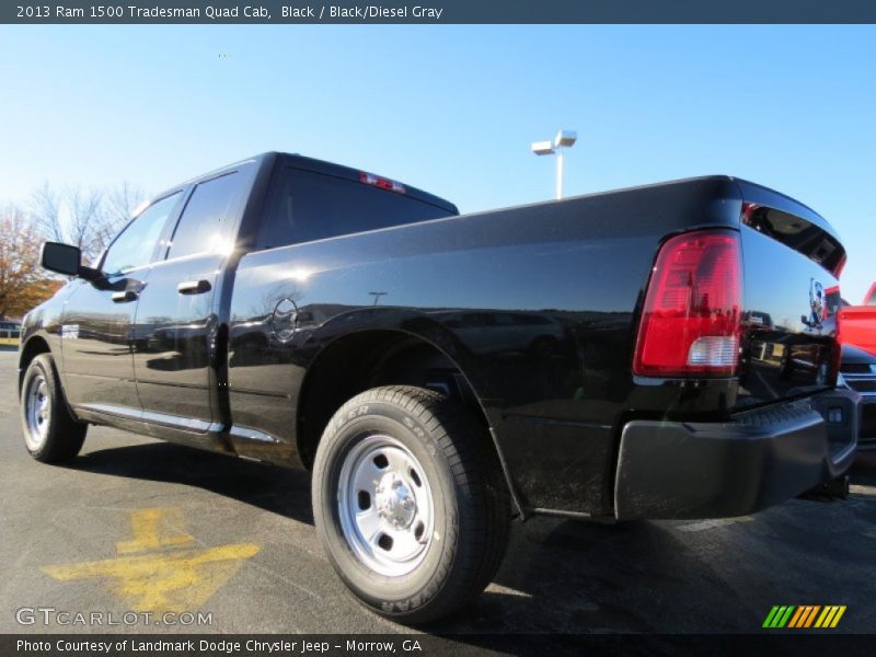 Black / Black/Diesel Gray 2013 Ram 1500 Tradesman Quad Cab