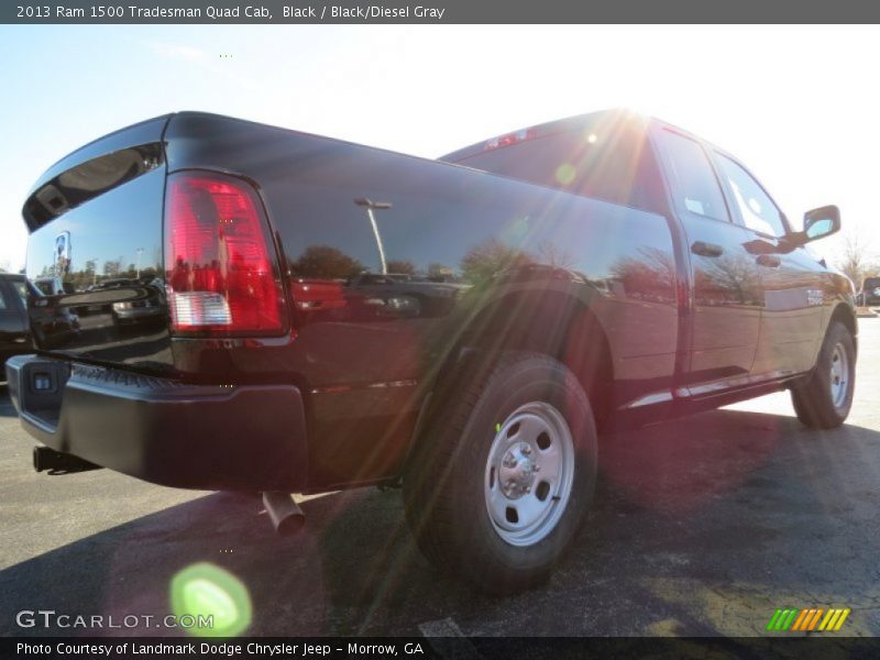 Black / Black/Diesel Gray 2013 Ram 1500 Tradesman Quad Cab