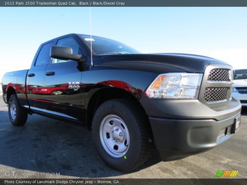 Black / Black/Diesel Gray 2013 Ram 1500 Tradesman Quad Cab