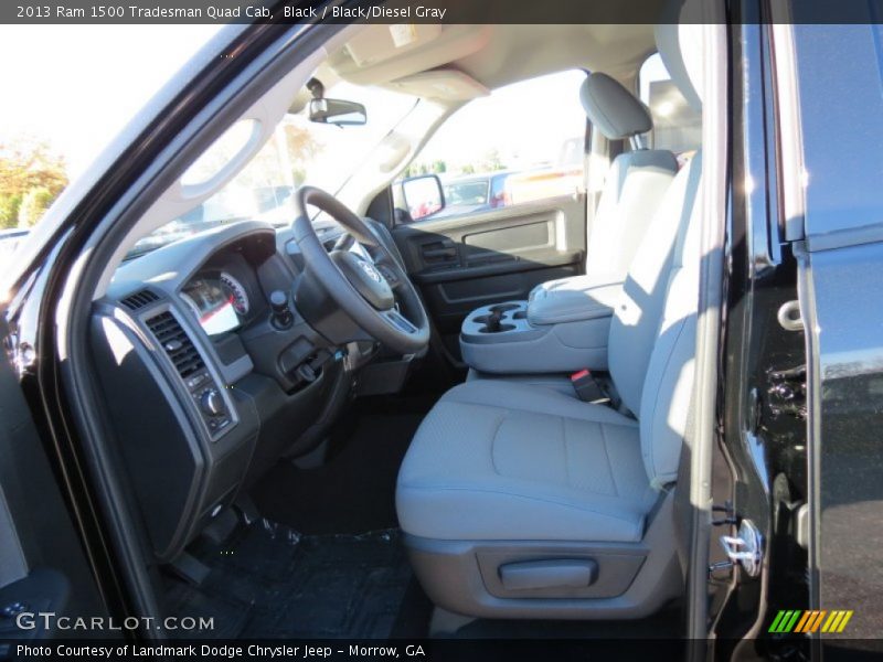 Black / Black/Diesel Gray 2013 Ram 1500 Tradesman Quad Cab