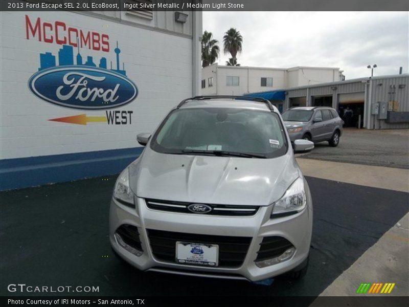 Ingot Silver Metallic / Medium Light Stone 2013 Ford Escape SEL 2.0L EcoBoost