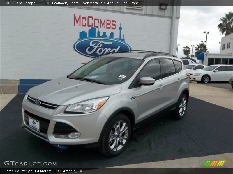 Ingot Silver Metallic / Medium Light Stone 2013 Ford Escape SEL 2.0L EcoBoost