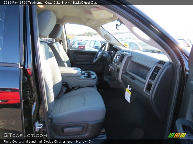 Black / Black/Diesel Gray 2013 Ram 1500 Tradesman Quad Cab