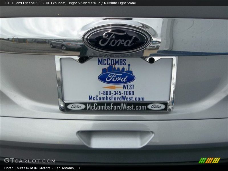 Ingot Silver Metallic / Medium Light Stone 2013 Ford Escape SEL 2.0L EcoBoost