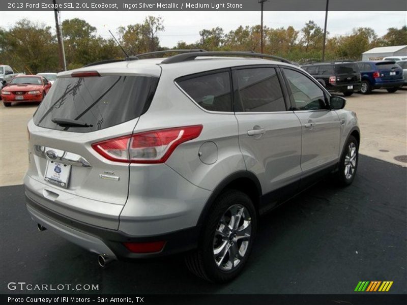 Ingot Silver Metallic / Medium Light Stone 2013 Ford Escape SEL 2.0L EcoBoost