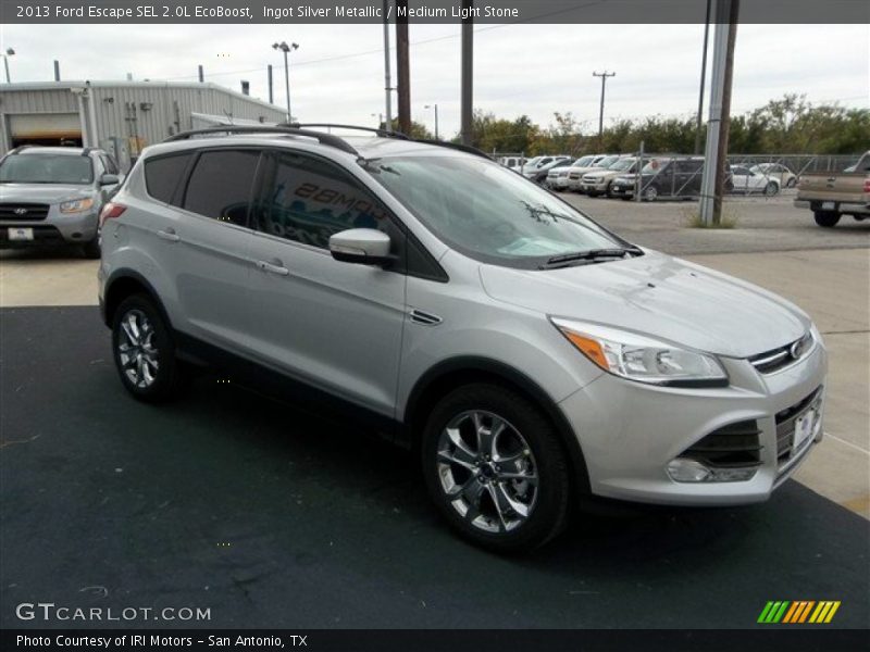 Ingot Silver Metallic / Medium Light Stone 2013 Ford Escape SEL 2.0L EcoBoost