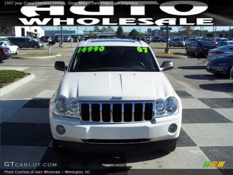 Stone White / Dark Khaki/Light Graystone 2007 Jeep Grand Cherokee Limited