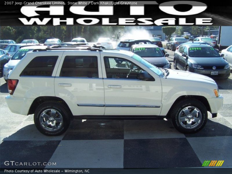 Stone White / Dark Khaki/Light Graystone 2007 Jeep Grand Cherokee Limited