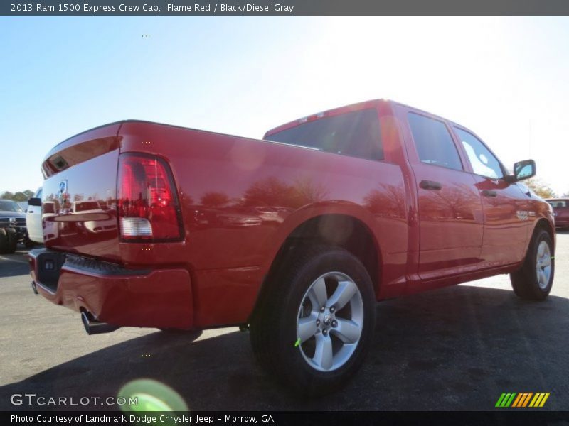 Flame Red / Black/Diesel Gray 2013 Ram 1500 Express Crew Cab