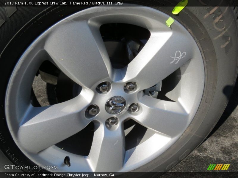 Flame Red / Black/Diesel Gray 2013 Ram 1500 Express Crew Cab