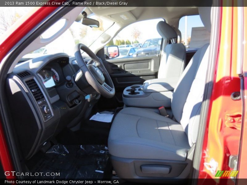 Flame Red / Black/Diesel Gray 2013 Ram 1500 Express Crew Cab