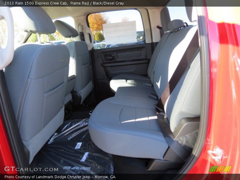 Flame Red / Black/Diesel Gray 2013 Ram 1500 Express Crew Cab