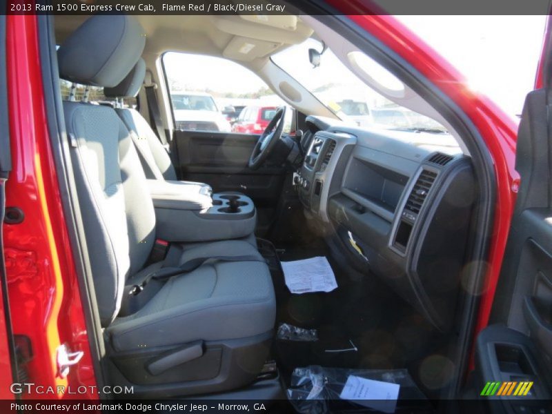 Flame Red / Black/Diesel Gray 2013 Ram 1500 Express Crew Cab