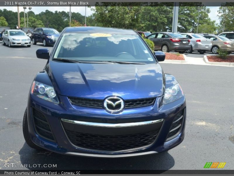 Stormy Blue Mica / Black 2011 Mazda CX-7 i SV