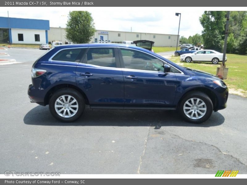 Stormy Blue Mica / Black 2011 Mazda CX-7 i SV