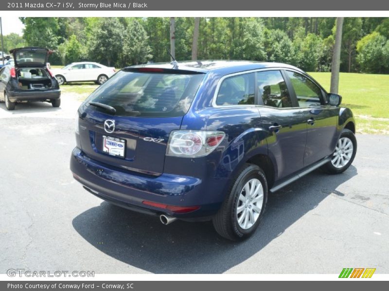 Stormy Blue Mica / Black 2011 Mazda CX-7 i SV