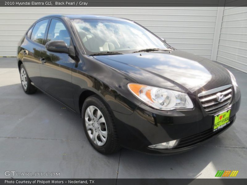 Black Pearl / Gray 2010 Hyundai Elantra GLS