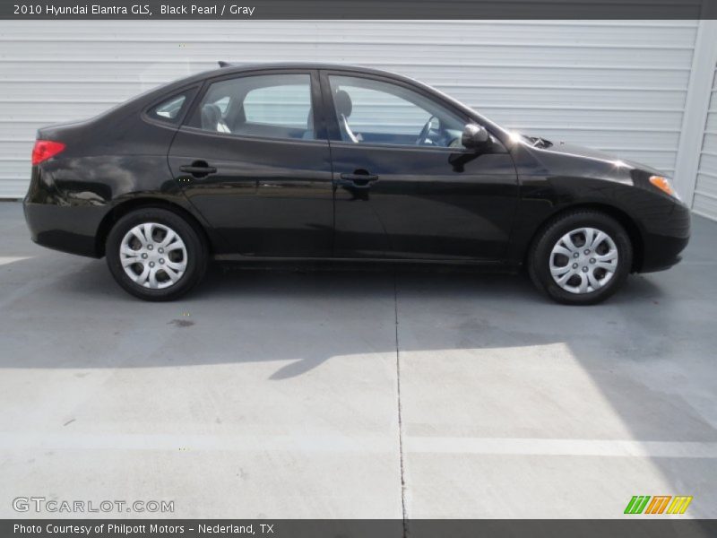 Black Pearl / Gray 2010 Hyundai Elantra GLS