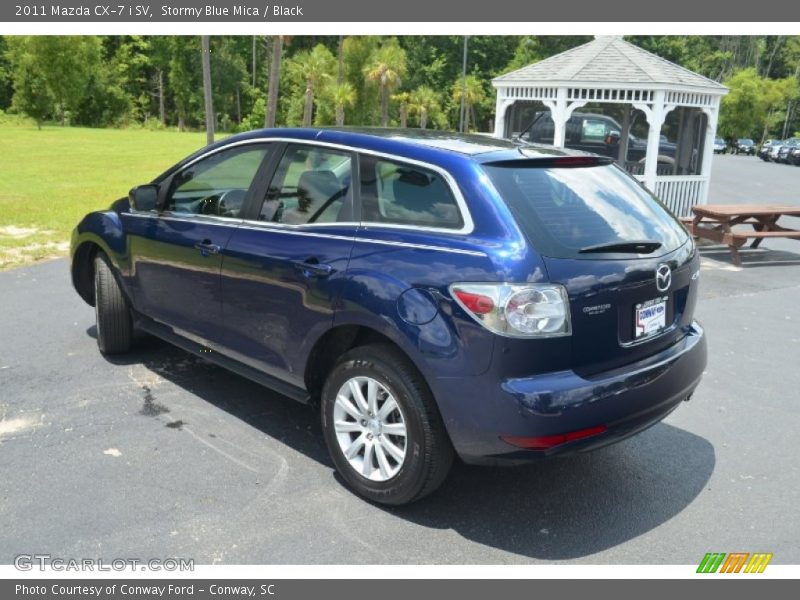 Stormy Blue Mica / Black 2011 Mazda CX-7 i SV