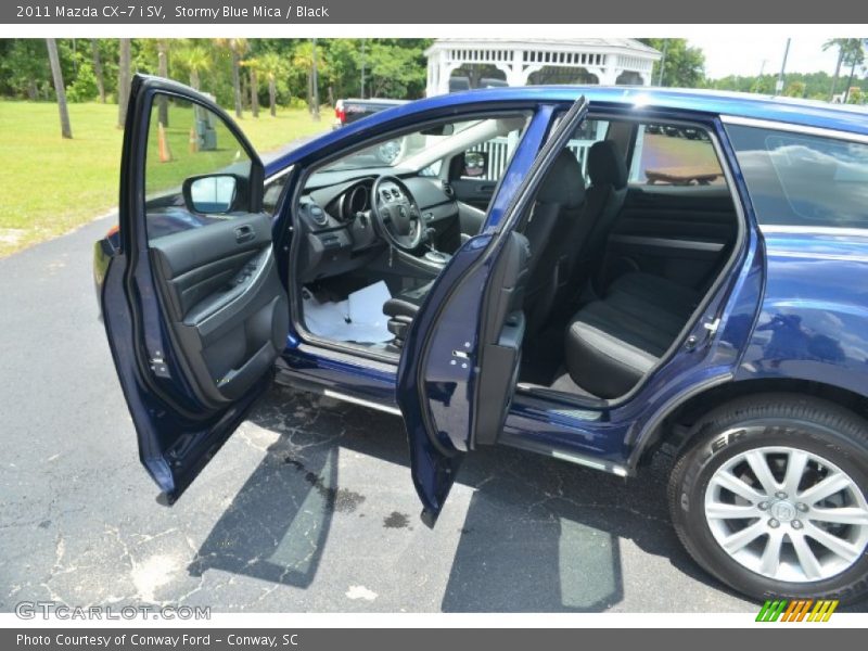Stormy Blue Mica / Black 2011 Mazda CX-7 i SV