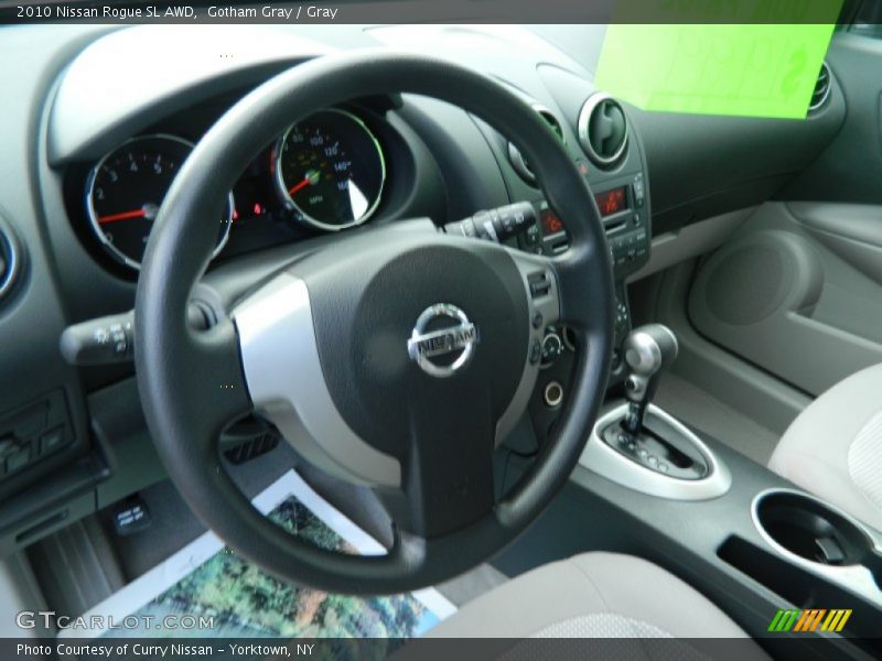 Gotham Gray / Gray 2010 Nissan Rogue SL AWD