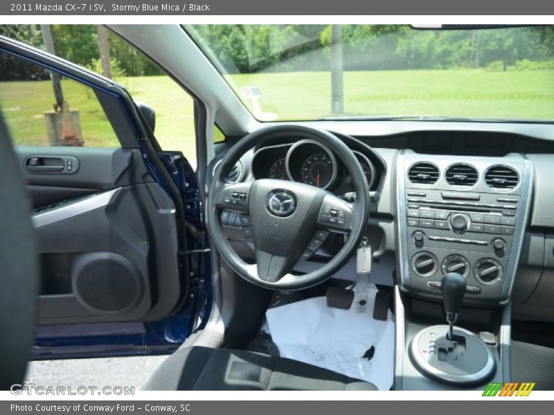 Stormy Blue Mica / Black 2011 Mazda CX-7 i SV