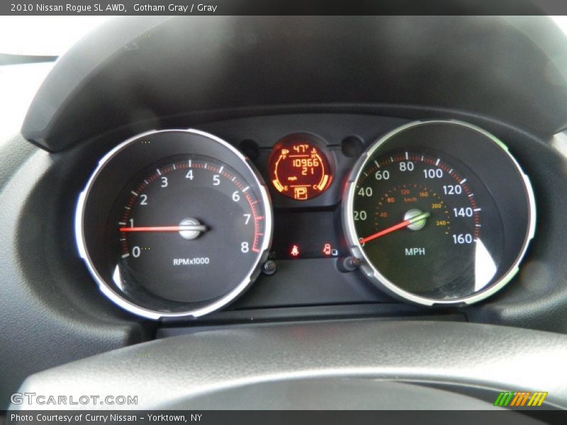 Gotham Gray / Gray 2010 Nissan Rogue SL AWD