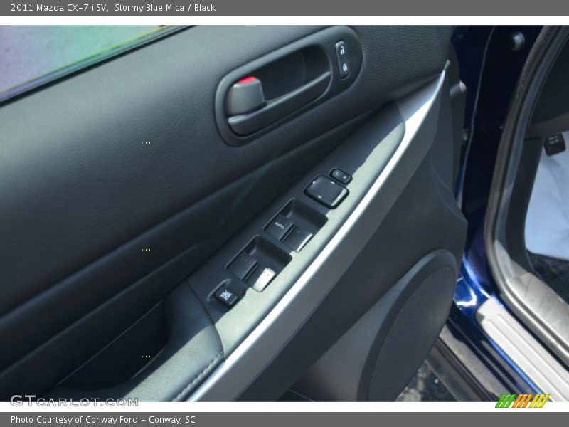 Stormy Blue Mica / Black 2011 Mazda CX-7 i SV