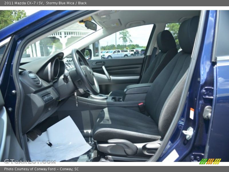 Stormy Blue Mica / Black 2011 Mazda CX-7 i SV