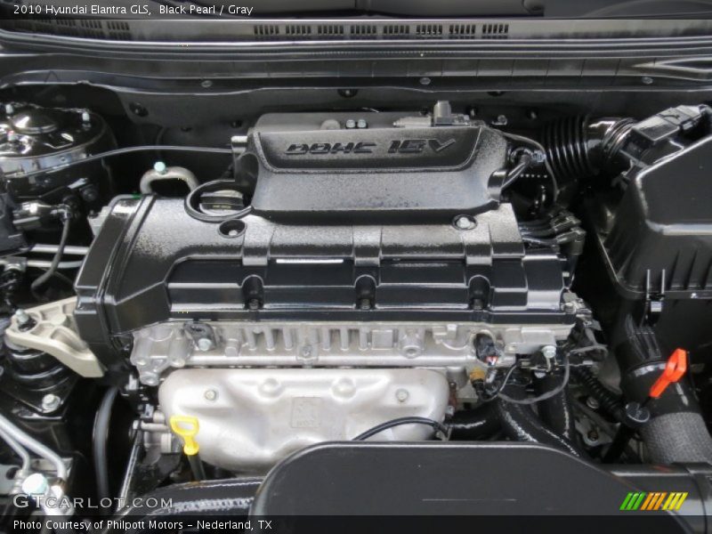 Black Pearl / Gray 2010 Hyundai Elantra GLS