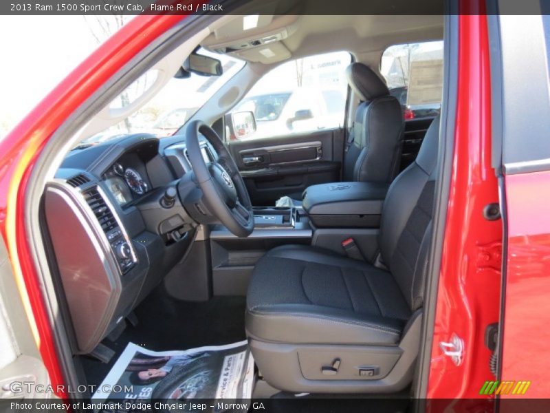  2013 1500 Sport Crew Cab Black Interior