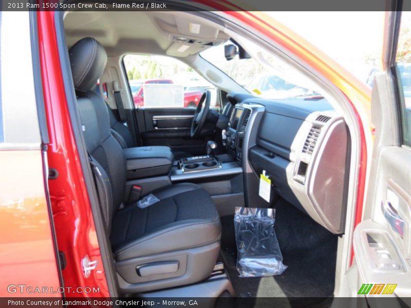 Flame Red / Black 2013 Ram 1500 Sport Crew Cab