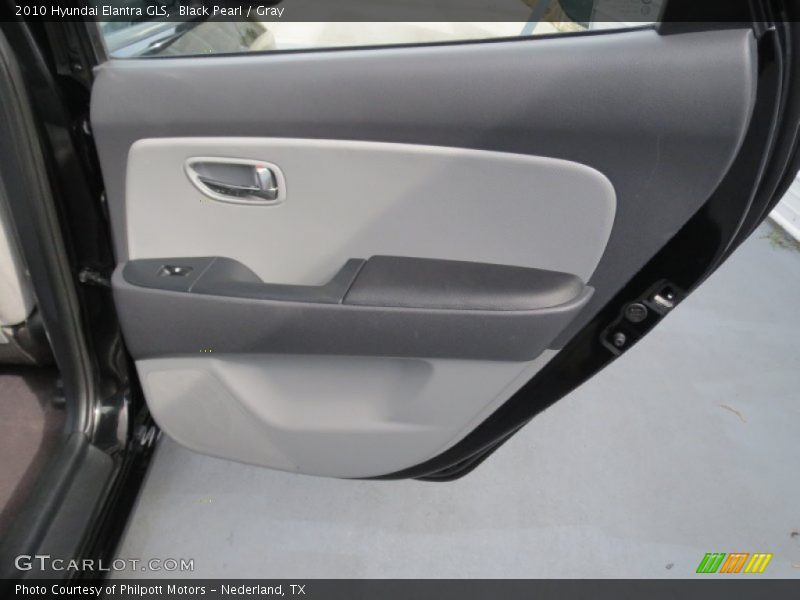 Black Pearl / Gray 2010 Hyundai Elantra GLS
