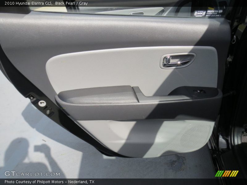 Black Pearl / Gray 2010 Hyundai Elantra GLS