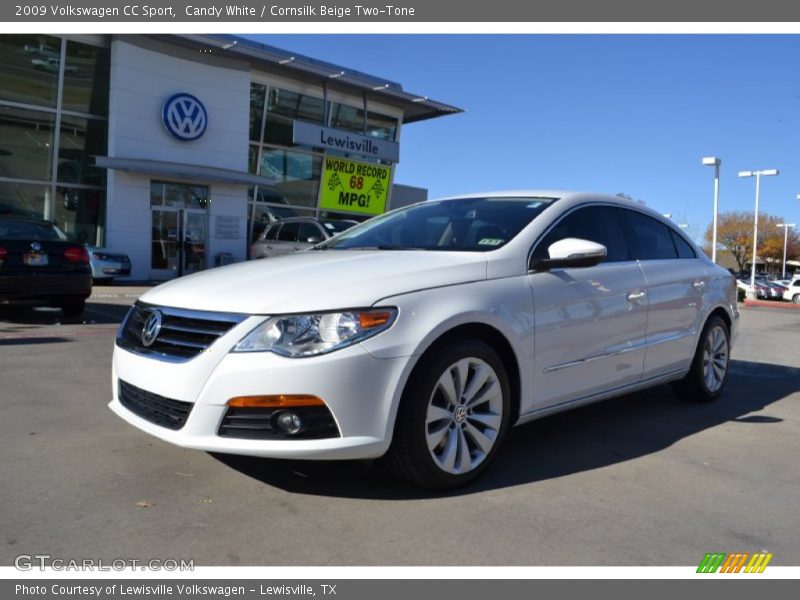Candy White / Cornsilk Beige Two-Tone 2009 Volkswagen CC Sport