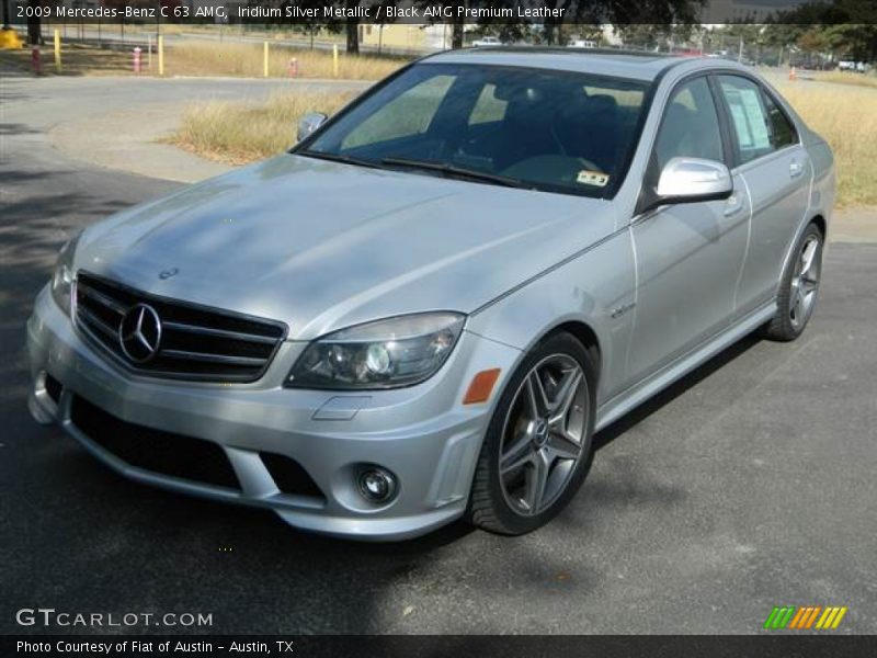Iridium Silver Metallic / Black AMG Premium Leather 2009 Mercedes-Benz C 63 AMG