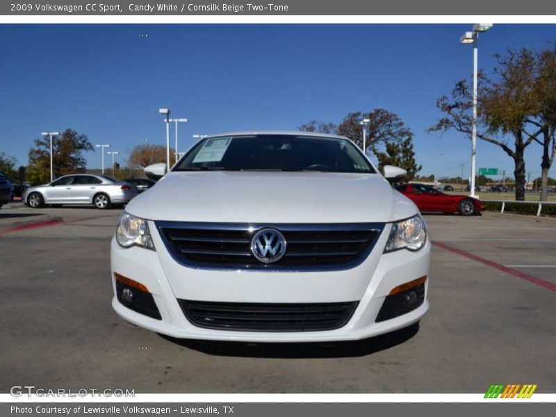 Candy White / Cornsilk Beige Two-Tone 2009 Volkswagen CC Sport