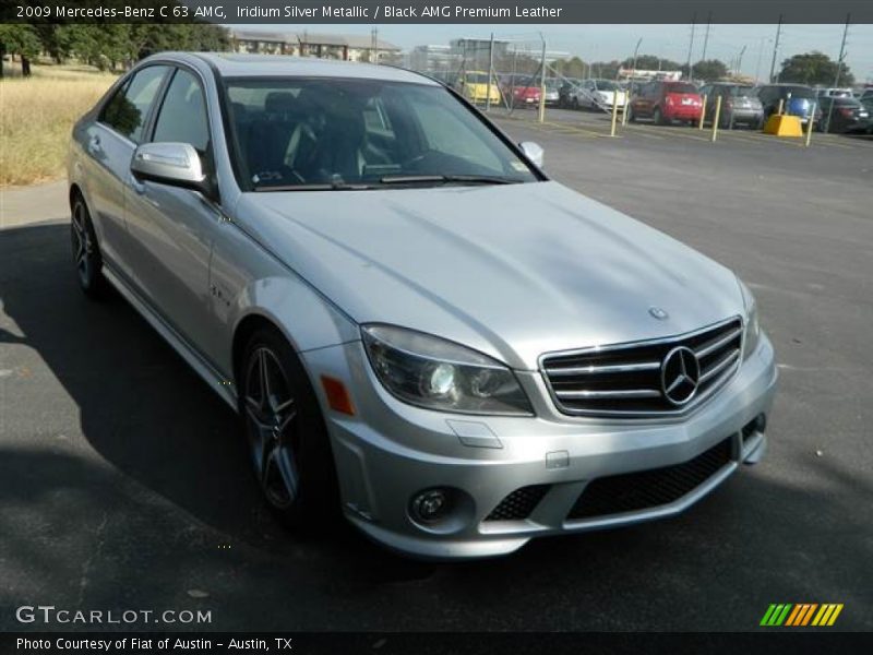 Iridium Silver Metallic / Black AMG Premium Leather 2009 Mercedes-Benz C 63 AMG