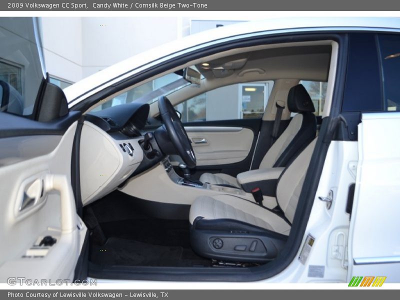 Candy White / Cornsilk Beige Two-Tone 2009 Volkswagen CC Sport