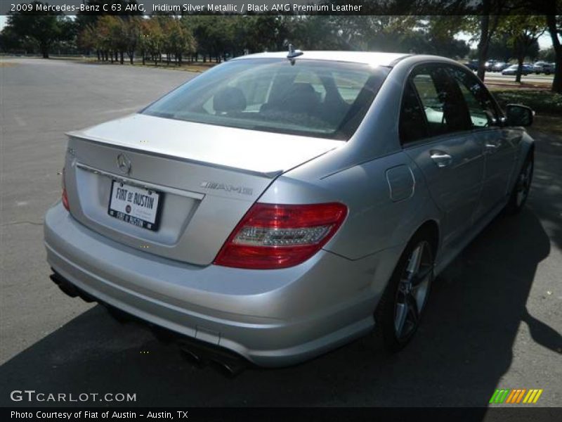 Iridium Silver Metallic / Black AMG Premium Leather 2009 Mercedes-Benz C 63 AMG