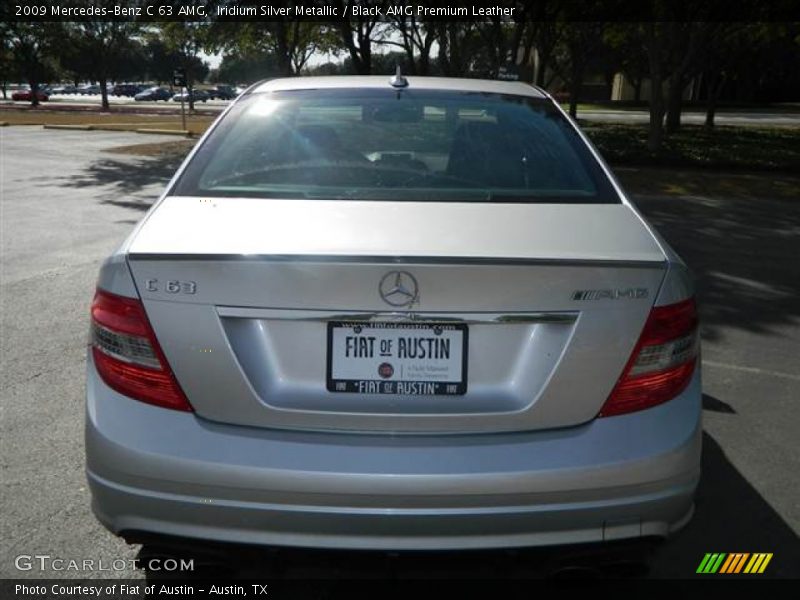 Iridium Silver Metallic / Black AMG Premium Leather 2009 Mercedes-Benz C 63 AMG