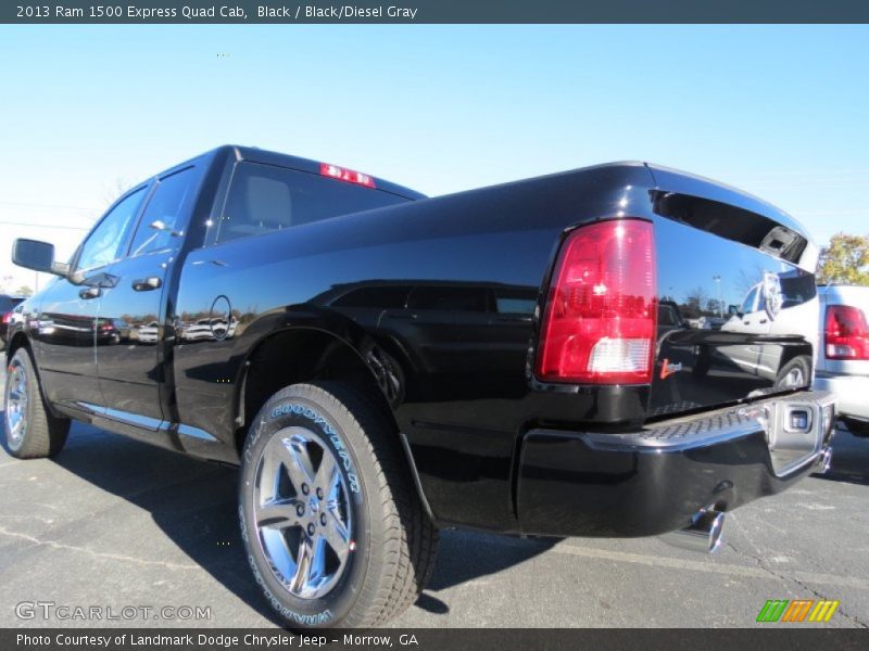 Black / Black/Diesel Gray 2013 Ram 1500 Express Quad Cab