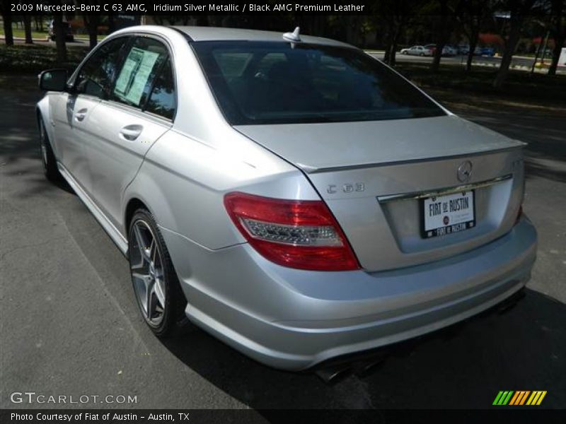 Iridium Silver Metallic / Black AMG Premium Leather 2009 Mercedes-Benz C 63 AMG