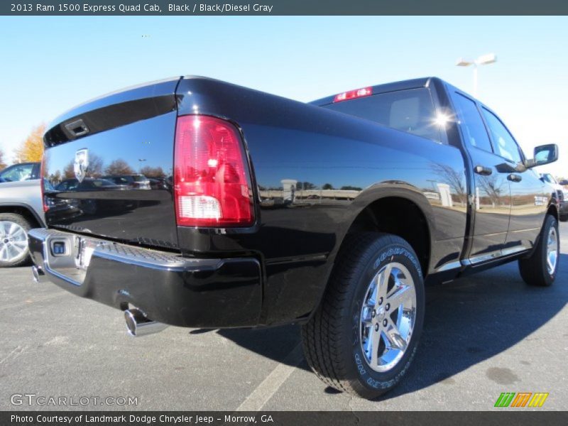 Black / Black/Diesel Gray 2013 Ram 1500 Express Quad Cab