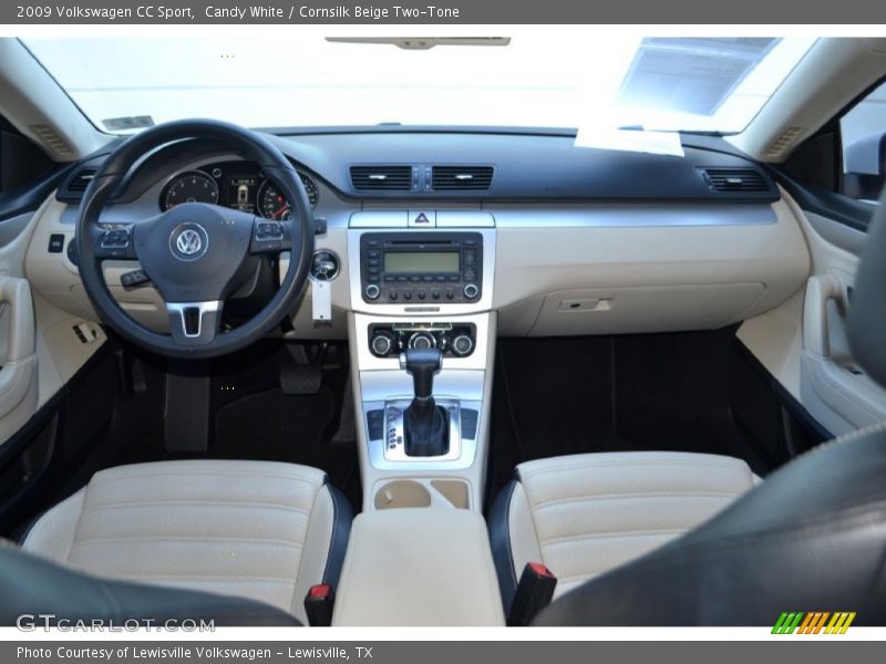 Candy White / Cornsilk Beige Two-Tone 2009 Volkswagen CC Sport