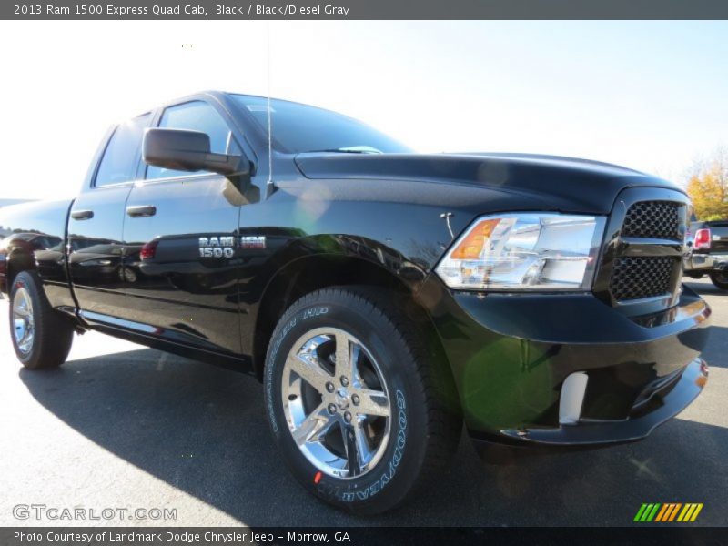 Black / Black/Diesel Gray 2013 Ram 1500 Express Quad Cab
