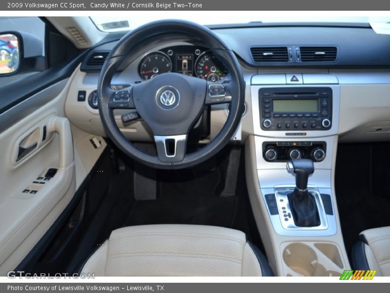 Candy White / Cornsilk Beige Two-Tone 2009 Volkswagen CC Sport