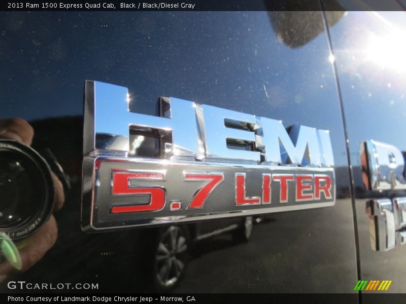 Black / Black/Diesel Gray 2013 Ram 1500 Express Quad Cab